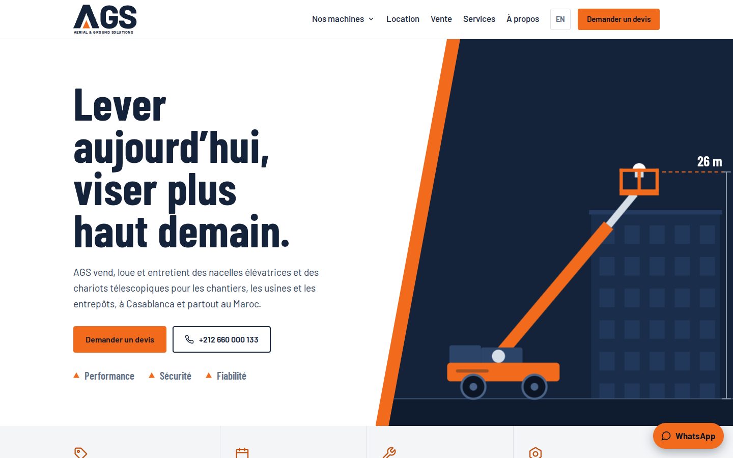 AGS Morocco website homepage